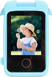 Compare Jiawu Cartoon Smart Phone, 48MP Camera, Music Player, 2.8 Inch Phone with Kids Games, Blue Dolphin ABS at KSA Price