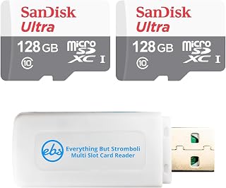 SanDisk 2 Pack Ultra UHS-I Class 10 128GB MicroSD…