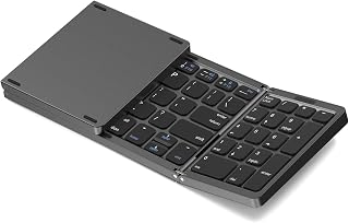 Foldable Bluetooth Keyboard, Foldable Wireless Portable…