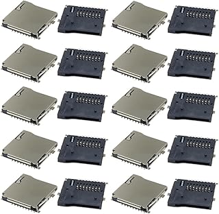 Compare 20Pcs Spring Loaded PushPush Micro SD Transflash Memory Card Socket Slot at KSA Price