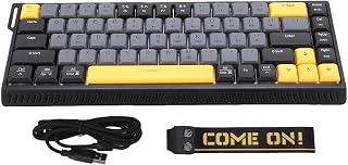 USB Wired Keyboard, 68 Scissor Keys, Anti Ghosting,…