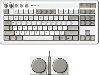 8Bitdo Retro Mechanical Keyboard, Bluetooth/2.4G/USB-C…