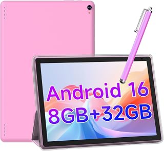 IWEGGO Android 16 Tablet with Case Stylus, 10…