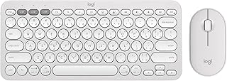 Compare Logitech Pebble 2 Combo, Wireless Keyboard and Mouse, Quiet and Portable, Customisable, Logi Bolt, Bluetooth, EasySwitch for Windows, macOS, iPadOS, Chrome  White at KSA Price
