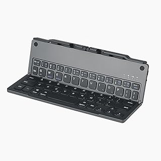 Compare X spring Foldable Bluetooth Keyboard With Stand, Slim Wireless & Ergonomic for Laptop, Tablet, and Mobile Devices in Grey. at KSA Price