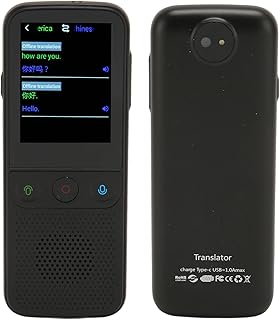 Compare Generic Language Translator, Easy to Use Smart Translator 1GB RAM 8GB ROM 112 Languages ​​for Meetings Black at KSA Price