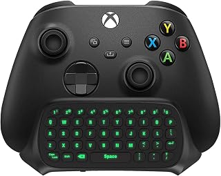 Compare TiMOVO Green Backlight Keyboard for Xbox One, Xbox Series XS,Wireless Chatpad Message KeyPad with Headset & Audio Jack,Mini Game Keyboard Fit Xbox OneOne SOne Elite, 2.4G Receiver Included, Black at KSA Price