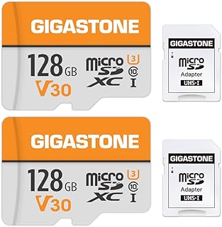 GIGASTONE 128GB Micro SD Card 2-Pack, A1 V30…