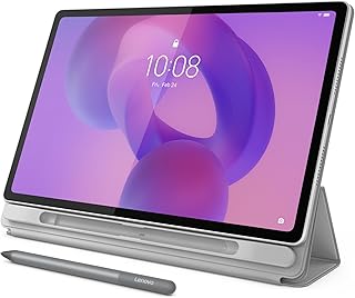 Compare Lenovo Idea Tab Plus, 12.1 INCH, 2.5K, 2560x1600, CLOUD GREY, MediaTek® Dimensity 6400 OC, 8GB Ram, 256GB Storage, WIFI, 10200 mAh Battery,with Folio Case and Pen, TB361FU, ZAG70038SA at KSA Price