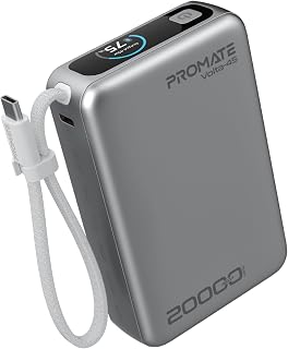 Promate 45W PD Power Bank 20000mAh with Built-In…