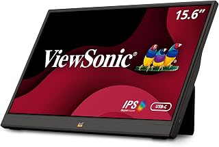 Compare Viewsonic VA1655 47 cm 16 Inch Portable Monitor Full HD, IPS Panel, MiniHDMI, 2x USBC for Raspberry PiXboxPS4PS5, Speakers Black at KSA Price