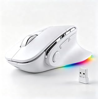 Ergonomic Mouse Jiggler,Bluetooth Vertical Wireless…