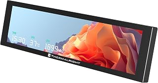 Compare Thermalright TR Trofeo Vision 9.16 LCD Black, 1920x480 ResolutionSupport Switching Between Multiple Dynamic ImagesVideos,Magnetic Display Screen9.16in,Customize DisplayImageVideo at KSA Price