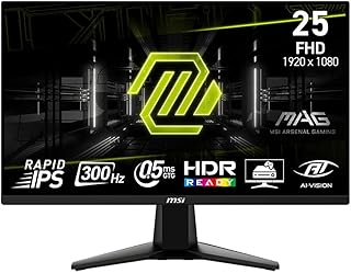 Compare MSI MAG 255XF 25" FHD 300Hz Flat Gaming Monitor, equipped with a 24.5" FHD 1920 x 1080 Rapid IPS Panel with a 300 Hz refresh rate & 0.5ms at KSA Price