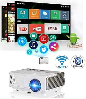 Compare N&R Projector Stand On Wheels 1080P WiFi Bluetooth 4800s Portable Led LCD Projector Video Proyector Support HD and Hdmi USB Vga Av Home Theater Outdoor JBTong at KSA Price