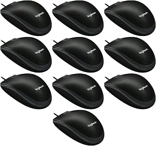 Compare Logitech B100 Optical Business Computer Mouse, 10er Set | Schwarz, 1 at KSA Price