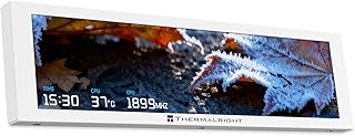 Compare Thermalright Trofeo Vision LCD AIO Display 9.16” PC Monitor, USB TypeC Screen for RealTime Hardware Monitoring, with Preset Themes for Gaming PC CaseCPU Cooler TrofeoVision 9.16 White at KSA Price