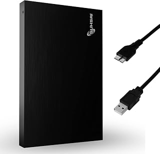 SUHSAI Portable External Hard Drive 500GB Pocket Size…
