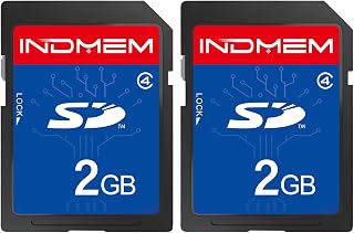 INDMEM 2 Pack SD Card 2GB Class 4 Flash…