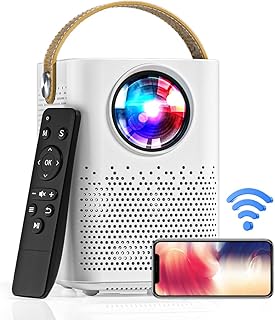Compare Laptop Projector WiFi Computer Projector Portable Video Outdoor Home Cinema HDMI 1080P4K Support 8000L 120" Compatible with Smartphone StickPS4USBTabletLaptopPC EXCEL PPT iOS Android V2White at KSA Price