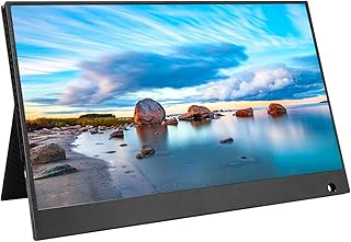 Compare 15.6in Portable Monitor  HD 1080P 16: 9 Type C Interface Portable Display Gaming Monitor with Backlight & Protective Case for Phone, Computer, Presentations, Games, Videos, TV ShowsWith touch at KSA Price