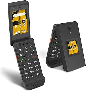 Unifone S22 Rugged Flip Phone Unlocked (16GB) 2.8''…