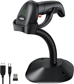 Symcode Bluetooth Wireless Barcode Scanner with Auto-Sensing…