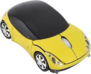 Compare OKUHYY Wireless Computer Mouse Cool Car Shape Mouse, 2.4GHz Cute Car Mouse with USB Receiver 1600DPI for Desktop and Laptop, Ergonomic Optical Mice for Kids Girls Small HandsYellow at KSA Price