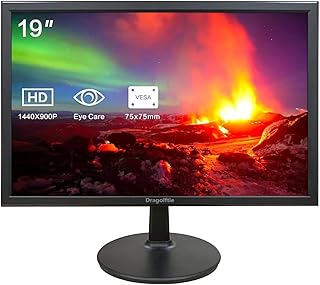 19 Inch PC Desktop Monitor 1440x900, Dual Built-in…