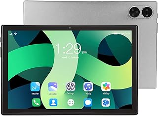 Compare 10.1 inch Android Tablet, 4G Call 2.4G 5G Wifi Tablet, IPS HD Screen, Support 4GB Ram 128GB Rom, Dual Card Slot Compatibility, Front 5 Million Rear 8 Million Pixels, 1960x1080 ResolutionSilver at KSA Price
