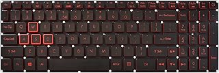 Compare Replacement Keyboard with Backlit Compatible with Acer Nitro 5 AN51531 AN51541 AN51542 AN51551 AN51552 AN51553 N17C1 Black US Layout at KSA Price