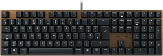 Compare CHERRY KC 200 MX Mechanical Office Keyboard with Anodized Metal Plate, UK Layout QWERTY, Wired, MX2A Silent Red Switches, BlackBronze at KSA Price