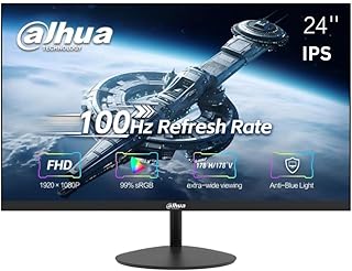 Compare Dahua 24 Inch IPS Panel FullHD 100Hz Ultranarrow bezel Monitor With HDMI,VGA  A201F at KSA Price