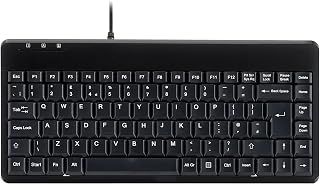 Compare Perixx PERIBOARD409H Wired USB Mini Keyboard with 2 USB Hubs, Black, UK QWERTY at KSA Price