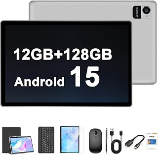 Crelander 10.1 Inch Android 15 Tablet, 12GB+128GB…