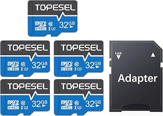 Compare TOPESEL 32GB Micro SD Card 5 Pack microSDHC UHSI Flash Memory Card at KSA Price