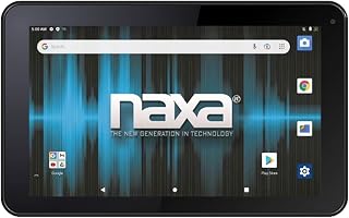 Compare Naxa NID7022 Android 11 Tablet with 7” HD TN Screen and Pouch 1.6 GHz Quad Core Processor, 2GB Ram, 16GB Storage, Front and Rear Cameras, Speaker and Microphone, Black at KSA Price