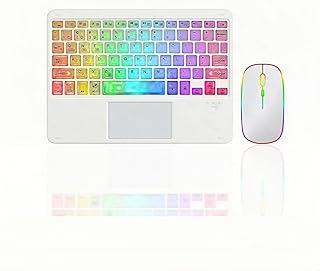 7-Color Backlit Ultra-Slim Transparent Bluetooth Wireless…