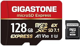 GIGASTONE 128GB microSD Express, MicroSDXC Express…