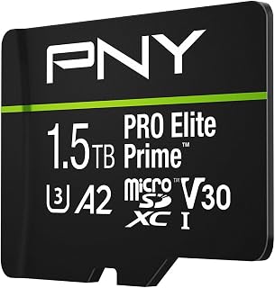 Compare PNY  1.5TB Pro Elite Prime Class 10 U3 V30 A2200MBs microSDXC Flash Memory Card Class 10, U3, V30, A2, 4K UHD, Full HD, UHSI, Micro SD at KSA Price