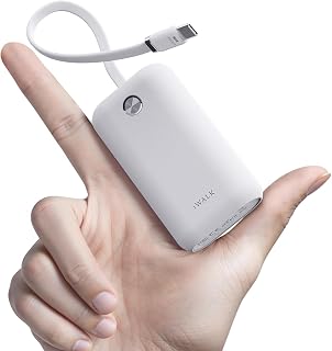 iWALK Mini Portable Charger, 10,000 mAh, 22.5W USB-C…