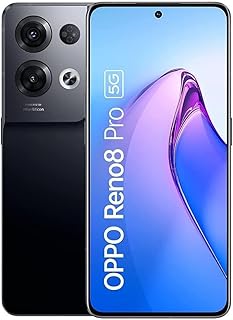 Compare OPPO Reno8 Pro Smartphone,MediaTek Dimensity 8100MAX 5G,6.7“ 120Hz AMOLED screen,50MP+8MP+2MP rear camera,32MP front camera,RAM 8GB + ROM 256GB,4500mAh 80W Supervooc,Glazed Black,Standard,CPH2357 at KSA Price