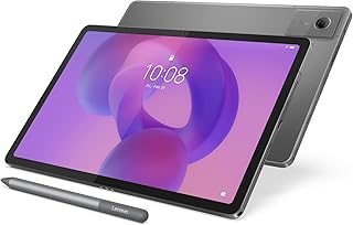 Compare Lenovo Idea Tab, 11 INCH, 2.5K, 2560x1600, LUNA GREY, MediaTek® Dimensity 6300 OC, 8GB Ram, 256GB Storage, WIFI, 7040 mAh Battery, with Folio Case and Pen, TB336FU, ZAFR0843SA at KSA Price