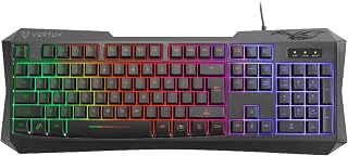 Vertux Gaming Keyboard, Wired with 6-Keys Anti-Ghosting,…