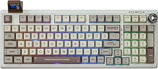 EPOMAKER RT100 Mechanical Keyboard, Retro Gaming Keyboard…
