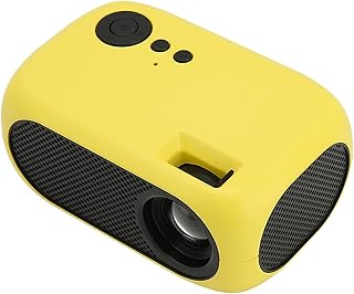 Compare Home Theater Video Projector, Mini Projector 360 Degree Surround Sound Diffuse Light Source for Play Games for Online Class Yellow UK Plug at KSA Price