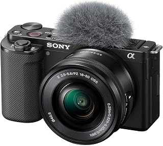 Compare Sony Alpha ZVE10L APSC Mirrorless camera with 1650 mm f3.55.6 VariAngle Screen for vlogging 4K Video Realtime Eye Autofocus Black KSA Version With KSA Warranty Support at KSA Price