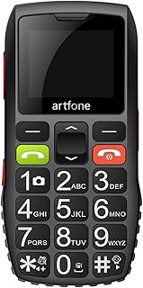 Compare artfone C1 Senior Mobile Phone without Contract | Nano SIM Mobile Phone with Emergency Call Button | Pensioner Mobile Phone Large Buttons | 2G GSM Mobile Phone | 1400 mAh Battery Long Standby Time at KSA Price