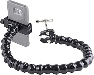Compare ModularHose Assistive Technology Phone Holder with Compact"Mini" Clamp, Mounts to Round Tubes up to 1.5" Diameter, 24 Inch Arm at KSA Price