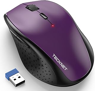 TECKNET Wireless Mouse, 2.4G USB Computer Mouse…